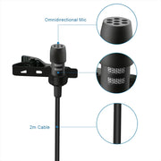 Lavalier Live Mini Microphone Recording Device Little Bee for iPhone iPad Xiaomi Android Smartphone DSLR Camera PC Notebook