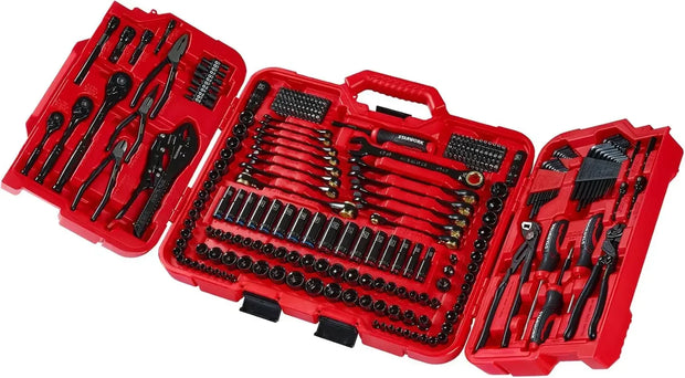 312-Piece Mechanics Tool Set and Socket Set, Professional, SAE/Metric