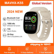 2024 New For Huawei Xiaomi Smart Watch Men Women 1.83-Inch HD AMOLED Full Touch Screen IP68 Waterproof Bluetooth Call SmartWatch