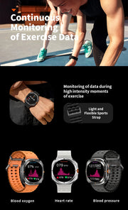 2024 New Multifunction Galaxy Smart Watch 7 Ultra Men AMOLED Screen Multi-Function Sports Fitness Tracker Health Men Smartwatch