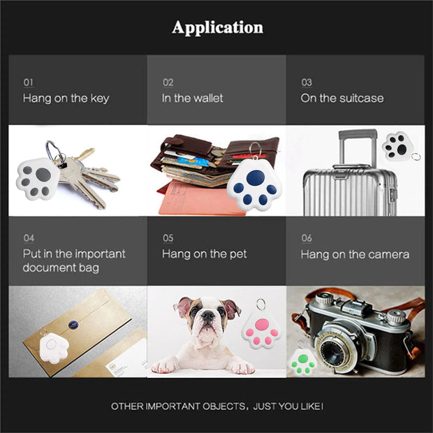 Mini GPS Tracker Bluetooth 5.0 Anti-Lost Device Pet Kids Bag Wallet Tracking for IOS/ Android Smart Finder Locator Accessories