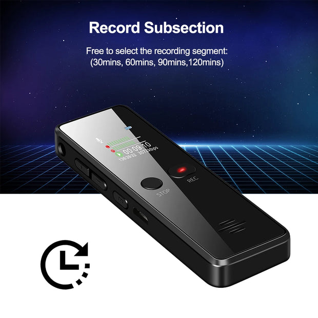 Vandlion V90C Voice Recorder IC Recorder 32GB Recording Machine Large Capacity Long Time Recording Dictaphone MP3 Music Player