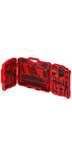 312-Piece Mechanics Tool Set and Socket Set, Professional, SAE/Metric