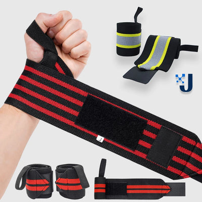 Wrist Support Wristband 1 Pair Brace Straps Extra Strength Working Out Weight Lifting Wrist Wraps Bandage Fitness Gym Training