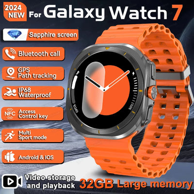 2024 New For Samsung Galaxy Watch 7 Ultra Smart Bracelet Men 32GB Memory GPS Trackr NFC AMOLED Screen Bluetooth call Smartwatchs