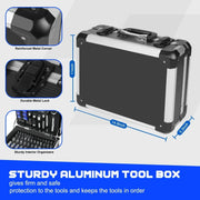 Mechanic Tool Set, 240-Pieces Universal Household Auto Repair Tool Kit with Heavy Duty Aluminium Tool Box