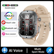 2024 New for Xiaomi Military Smart Watch Men Waterproof Outdoor Sports Fitness Tracker Health Monitor 2.19" BT Call Smartwatch