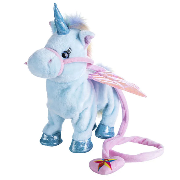 Unicorn Horse Cute Plush Robot Plush Unicorn with Music 35cm Toys for Girls Kids Walk Talking Plush Electric Children's Gifts