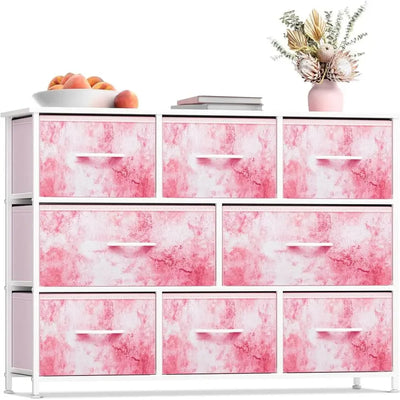 Kids Tie-Dye Fabric Drawer Dresser Storage Chest Bedroom Organizer Toys Closet Bin Box Shelf Children's Furniture Bag Playroom