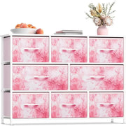 Kids Tie-Dye Fabric Drawer Dresser Storage Chest Bedroom Organizer Toys Closet Bin Box Shelf Children's Furniture Bag Playroom