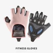 1 Pair Gym Body Building Training Fitness Gloves Sports Weight Lifting Exercise Slip-Resistant Gloves for Women Men Yoga Gloves