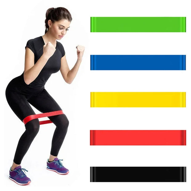 Portable Fitness Workout Equipment Rubber Resistance Bands Yoga Gym Elastic Gum Strength Pilates Crossfit Women Weight Sports