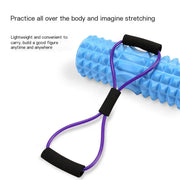 Fitness 8 Word Yoga Elastic Band TPE Gum Resistance Rubber Bands Fitness Fitness Equipment Expander Workout Gym Exercise Train