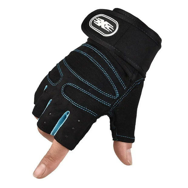 Gym Gloves Fitness Weight Lifting Wristband Gloves for Men Women Body Building Training Sports Exercise Cycling Glove Shockproof