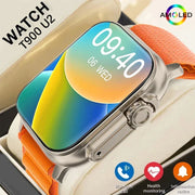 New Watch T900 U2 Smart Watch 49mm 2024 New NFC Men Women GPS Track Bluetooth Call BT Music Games Wireless Charging Smartwatch