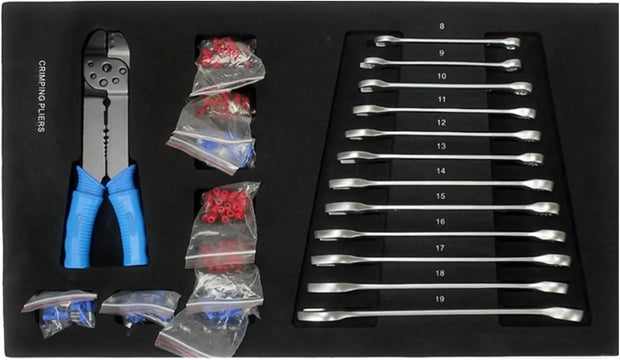 238pcs, Mechanic Cart, Rolling Box Socket Wrench Ratchet Plier Screwdriver, Set Mechanics Kit Organizer Workshop , Blu