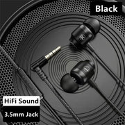 Headphones Wired Built-in Call Control Clear Audio In-Ear Earbuds Compatible For Most 3.5mm Plug Devices