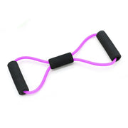 Fitness 8 Word Yoga Elastic Band TPE Gum Resistance Rubber Bands Fitness Fitness Equipment Expander Workout Gym Exercise Train