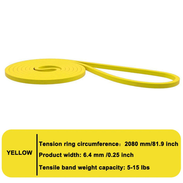 WOSWEIR-Elastic Training Gum Resistance Bands Gym Home Fitness Expander Yoga Pull Up Assist Rubber Crossfit Workout Equipment