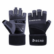 Half Finger Bodybuilding Gym Gloves Weightlifting Dumbbell Training Anti-Slip Fitness Gloves Crossfit Workout Exercise For Man