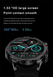 2024 New Bluetooth Call Smart Watch Men For Huawei AMOLED HD Large Screen Heart Rate NFC IP68 Waterproof GPS Sports Smart Watch