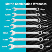 DURATECH 497-Piece Mechanics Tool Set, Include SAE/Metric Sockets, 90-Tooth Ratchet and Wrench Set in 3 Drawer Tool Box