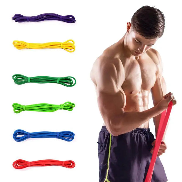 Elastic Rubber Fitness Body Building Resistance Bands Home Training Gym Exercise Power Strength Gym Exercise Sport Equipment