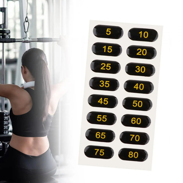 Weight Stack Labels Number Stickers for Fitness Equipment Gym Sporting Goods