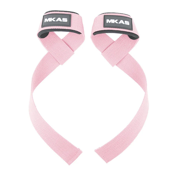 2Pcs Wrist Lifting Straps Gym Weightlifting Deadlift Strap Cotton Hard Pull Grip Band with Neoprene Padded & Non-Slip Silicone