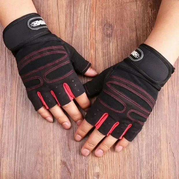 Gym Gloves for Men Women Fitness Weight Lifting Wristband Gloves Body Building Training Sports Exercise Cycling Glove Shockproof