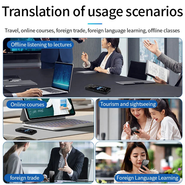 D8 2000mAh 144 Languages Translation Camera Device  Real-Time Smart Voice Photo Translator Portable Text Voice Translator