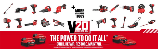 V20 Power Tool Combo Kit, 9-Tool Cordless Power Tool Set with 2 Batteries and Charger (CMCK700D2)