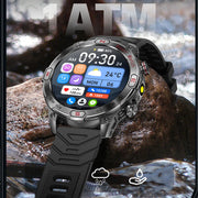 2024 New Real AMOLED Smart Watch Men 450 mAh Battery Fitness Tracker IP68 Waterproof Bluetooth Call Smartwatch For Huawei Xiaomi