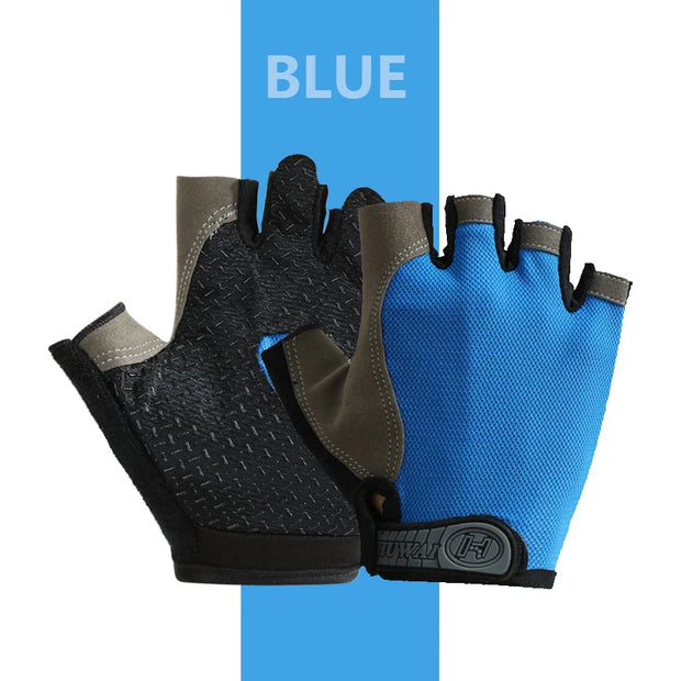 Half Finger Gym Dumbbells Gloves Men Women Body building Cross fit Exercise Sports Gloves for Cycling Bicycle Anti Slip gloves