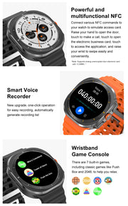 2024 New For Samsung Galaxy Watch 7 Ultra Smart Bracelet Men 32GB Memory GPS Trackr NFC AMOLED Screen Bluetooth call Smartwatchs