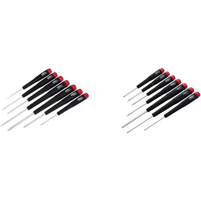 26197 7 Piece Precision Slotted and Phillips Screwdriver Set & 26390 , Hex Metric With  Handle, 7-3.0mm,