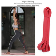 81 Inch Fitness Resistance Bands Rubber Elastic Expander Red Yoga Sport Bands Tension Equipment Exercise Gym Strength O6A2