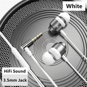 Headphones Wired Built-in Call Control Clear Audio In-Ear Earbuds Compatible For Most 3.5mm Plug Devices