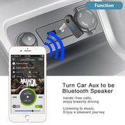 Bluetooth Car Adapter 3.5mm AUX Audio Stereo Music Home Wireless Receiver Microphone Receiver Consumer Electronics Accessories