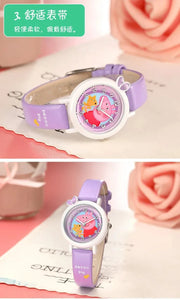 New Peppa Pig Children's Watch Waterproof Quartz Watch Activity Doll Toy Girl and Boy Cute Anime Watch Anime Gift