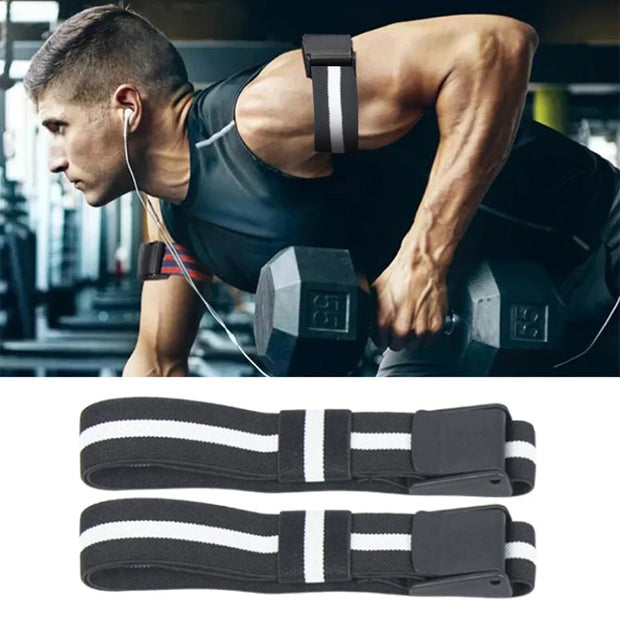 BFR Occlusion Bands Bodybuilding Resistance Bands Heavy Weight Lifting Muscle Growth Elastic for Men Women Fitness Gym Equipment