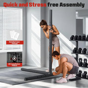 Power Rack, Multi-Functional  Cage with LAT Pulldown Pulley System, Squat More Training Attachments for Home Gym