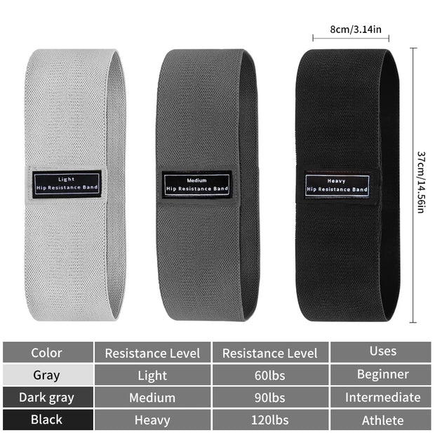 Fabric Resistance Hip Booty Bands Glute Thigh Elastic Workout Bands Squat Circle Stretch Fitness Strips Loops Yoga Gym Equipment