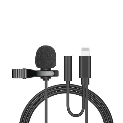 Lavalier Live Mini Microphone Recording Device Little Bee for iPhone iPad Xiaomi Android Smartphone DSLR Camera PC Notebook