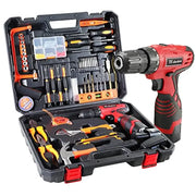 108Pcs Cordless Drill Tool Set 16.8V Lithium Driver Wrench Pliers Hammer DIY Power Tools