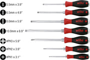 53097 Screwdriver Set, Slotted and Phillips, Extra Heavy Duty, 7 Piece