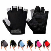 Fingerless Gym Training Gloves for Men Women Mtb Cycling Motorcycle Gloves Weight Lifting Fitness Gloves Bicycle Accessories