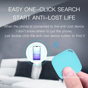 Mini Bluetooth 5.0 Tracker AntiLost Device Round Pet Kids Bag Wallet Tracking Smart Finder Locator